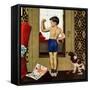 "Young Charles Atlas", November 29, 1952-George Hughes-Framed Stretched Canvas
