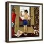 "Young Charles Atlas", November 29, 1952-George Hughes-Framed Giclee Print