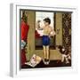 "Young Charles Atlas", November 29, 1952-George Hughes-Framed Giclee Print