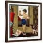 "Young Charles Atlas", November 29, 1952-George Hughes-Framed Giclee Print