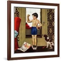 "Young Charles Atlas", November 29, 1952-George Hughes-Framed Giclee Print