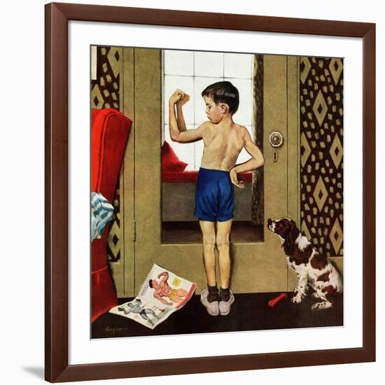 "Young Charles Atlas", November 29, 1952-George Hughes-Framed Giclee Print