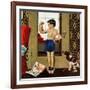 "Young Charles Atlas", November 29, 1952-George Hughes-Framed Giclee Print