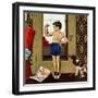 "Young Charles Atlas", November 29, 1952-George Hughes-Framed Premium Giclee Print