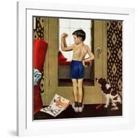 "Young Charles Atlas", November 29, 1952-George Hughes-Framed Giclee Print