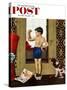 "Young Charles Atlas" Saturday Evening Post Cover, November 29, 1952-George Hughes-Stretched Canvas