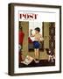 "Young Charles Atlas" Saturday Evening Post Cover, November 29, 1952-George Hughes-Framed Giclee Print