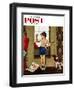 "Young Charles Atlas" Saturday Evening Post Cover, November 29, 1952-George Hughes-Framed Giclee Print