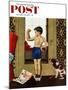 "Young Charles Atlas" Saturday Evening Post Cover, November 29, 1952-George Hughes-Mounted Giclee Print