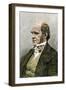 Young Charles Darwin, London-null-Framed Giclee Print