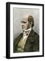 Young Charles Darwin, London-null-Framed Giclee Print