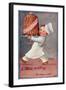 Young Chef Carries in a Decorated Pudding-M. Alys-Framed Art Print