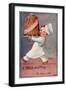 Young Chef Carries in a Decorated Pudding-M. Alys-Framed Art Print