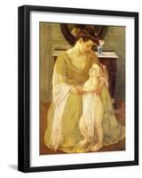 Young Child at Bath Time-Mary Cassatt-Framed Giclee Print