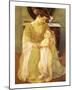 Young Child at Bath Time-Mary Cassatt-Mounted Giclee Print