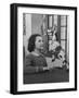 Young Child Starring at Marionette Muffin the Mule-William Sumits-Framed Photographic Print