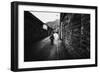 Young Child Walking Down Street-Clive Nolan-Framed Photographic Print