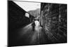 Young Child Walking Down Street-Clive Nolan-Mounted Photographic Print