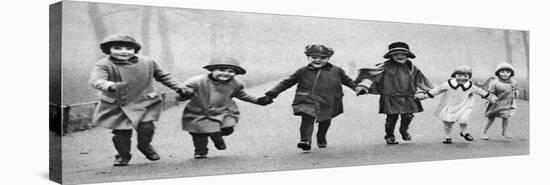 Young Children in Hyde Park, London, 1926-1927-null-Stretched Canvas