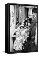 Young Children in Mrs. Young Class for Ladies at Moppets Charm School. Washington DC 1962-Art Rickerby-Framed Stretched Canvas