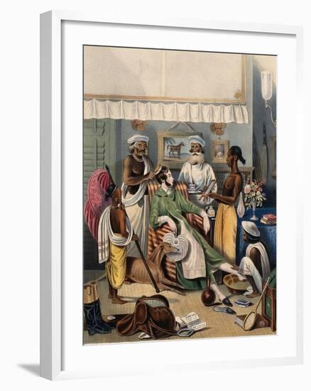 Young Civilian's Toilet-William Taylor-Framed Art Print