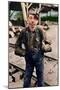 Young Coal Miner at Turkey Knob Mine, West Virginia. 1908 (Coloured Photo)-Lewis Wickes Hine-Mounted Giclee Print