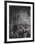 Young College Student Habitues of Left Bank Cafe Tango Du Chat-Gjon Mili-Framed Photographic Print