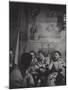 Young College Student Habitues of Left Bank Cafe Tango Du Chat-Gjon Mili-Mounted Photographic Print