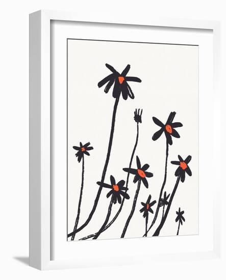 Young Coneflowers I-Jacob Green-Framed Art Print