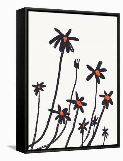 Young Coneflowers I-Jacob Green-Framed Stretched Canvas