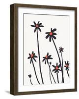 Young Coneflowers II-Jacob Green-Framed Art Print