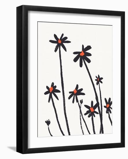 Young Coneflowers II-Jacob Green-Framed Art Print