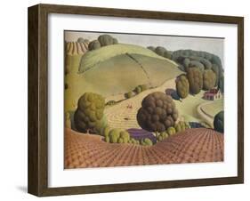 Young Corn, 1931, (1938)-Grant DeVolson Wood-Framed Giclee Print