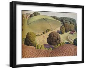 Young Corn, 1931, (1938)-Grant DeVolson Wood-Framed Giclee Print