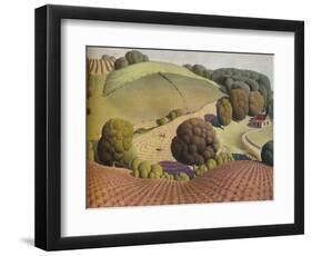 Young Corn, 1931, (1938)-Grant DeVolson Wood-Framed Giclee Print