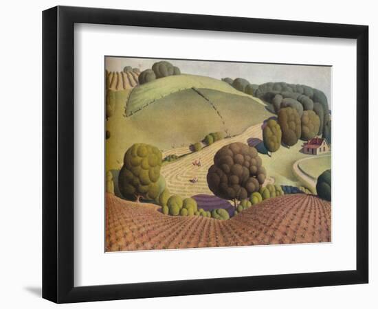 Young Corn, 1931, (1938)-Grant DeVolson Wood-Framed Premium Giclee Print