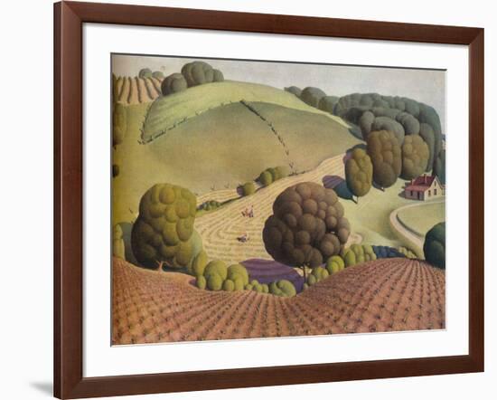 Young Corn, 1931, (1938)-Grant DeVolson Wood-Framed Giclee Print