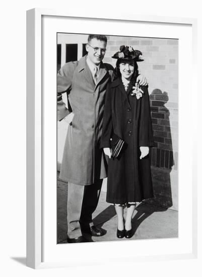 Young Couple, Ca. 1947-null-Framed Photographic Print