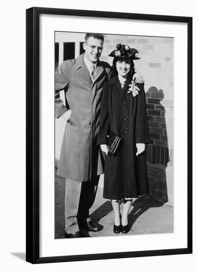 Young Couple, Ca. 1947-null-Framed Photographic Print