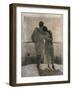 Young Couple, Central Panel from the Dream and Reality Triptych, 1905-Angelo Morbelli-Framed Premium Giclee Print