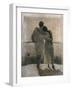 Young Couple, Central Panel from the Dream and Reality Triptych, 1905-Angelo Morbelli-Framed Premium Giclee Print