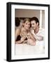 Young Couple Clinking Glasses of White Wine-Sporrer & Skowronek-Framed Photographic Print