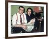 Young Couple Holding Baby Boy in Christening Gown, Ca. 1952-null-Framed Photographic Print