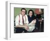 Young Couple Holding Baby Boy in Christening Gown, Ca. 1952-null-Framed Photographic Print