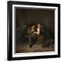 Young Couple in a Tavern, 1661-Cornelis Pietersz Bega-Framed Giclee Print