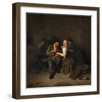 Young Couple in a Tavern, 1661-Cornelis Pietersz Bega-Framed Giclee Print