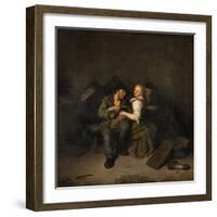 Young Couple in a Tavern, 1661-Cornelis Bega-Framed Giclee Print