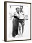 Young Couple in Swimwear on Beach, Ca. 1929-null-Framed Photographic Print
