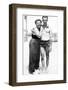 Young Couple in Swimwear on Beach, Ca. 1929-null-Framed Photographic Print