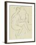 Young Couple in the Bathroom-Ernst Ludwig Kirchner-Framed Giclee Print